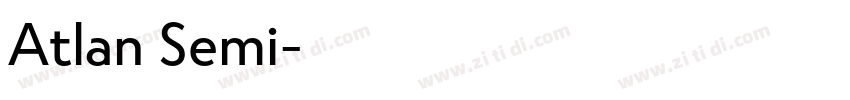 Atlan Semi字体转换
